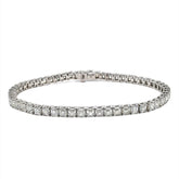 Tennis Bracelet Asscher Cut 10.63ct - 18k White Gold