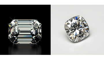 Emerald cut vs cushion cut