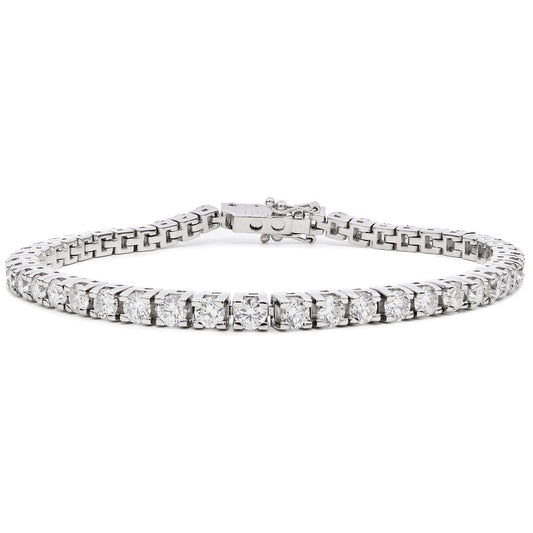 Box 4 Claw Diamond Tennis Bracelet