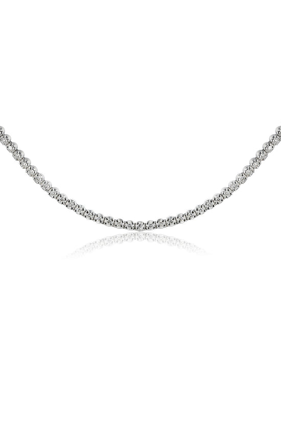Micro Set Diamond Tennis Necklace