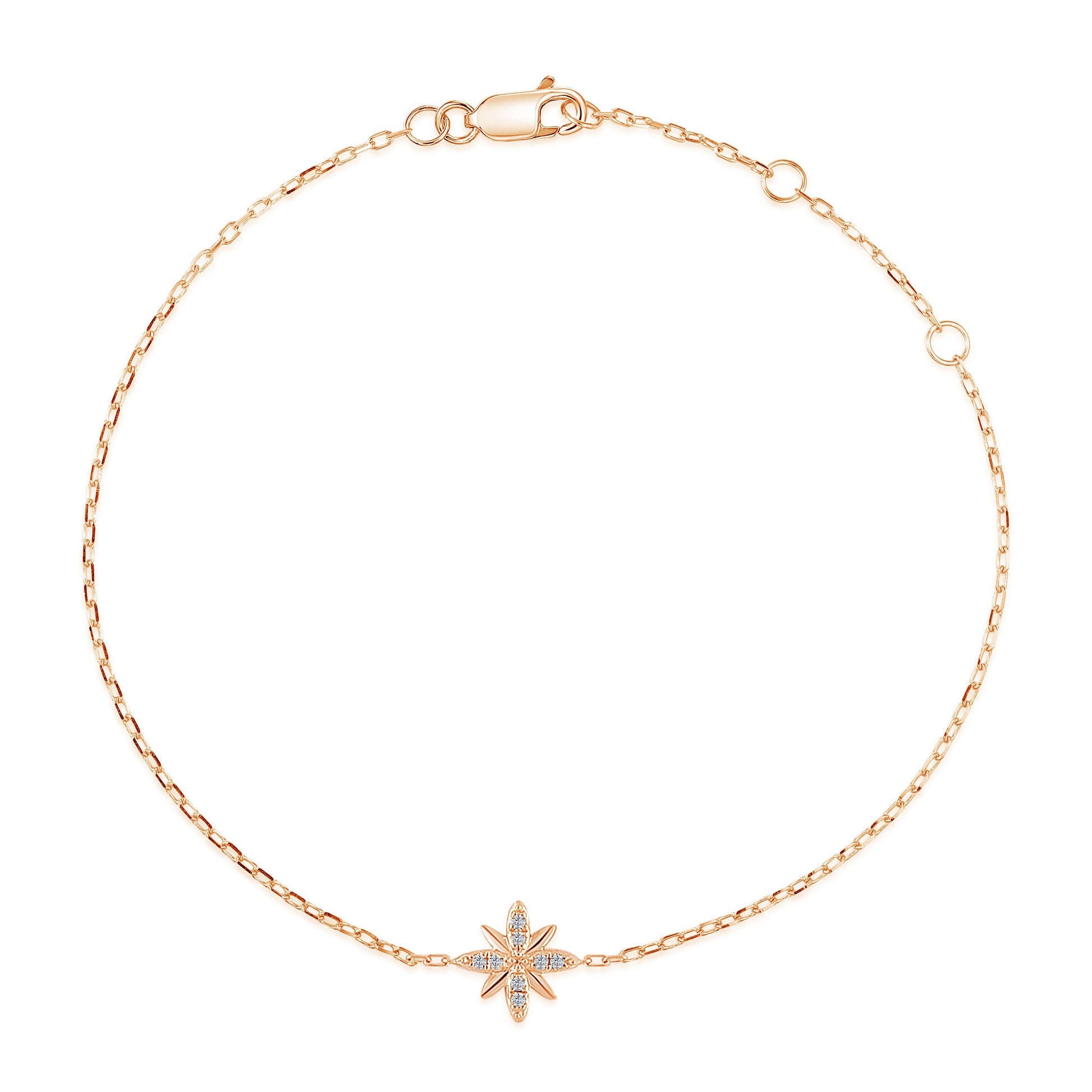 Micro Set Round Brilliant Cut Diamond Assorted Bracelet