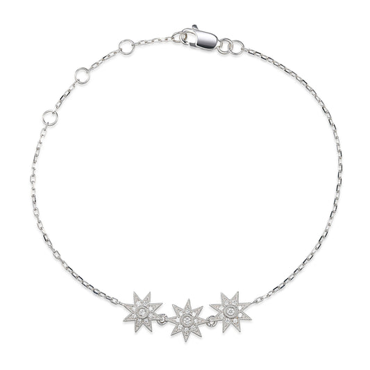 Micro Set Round Brilliant Cut Diamond Assorted Bracelet