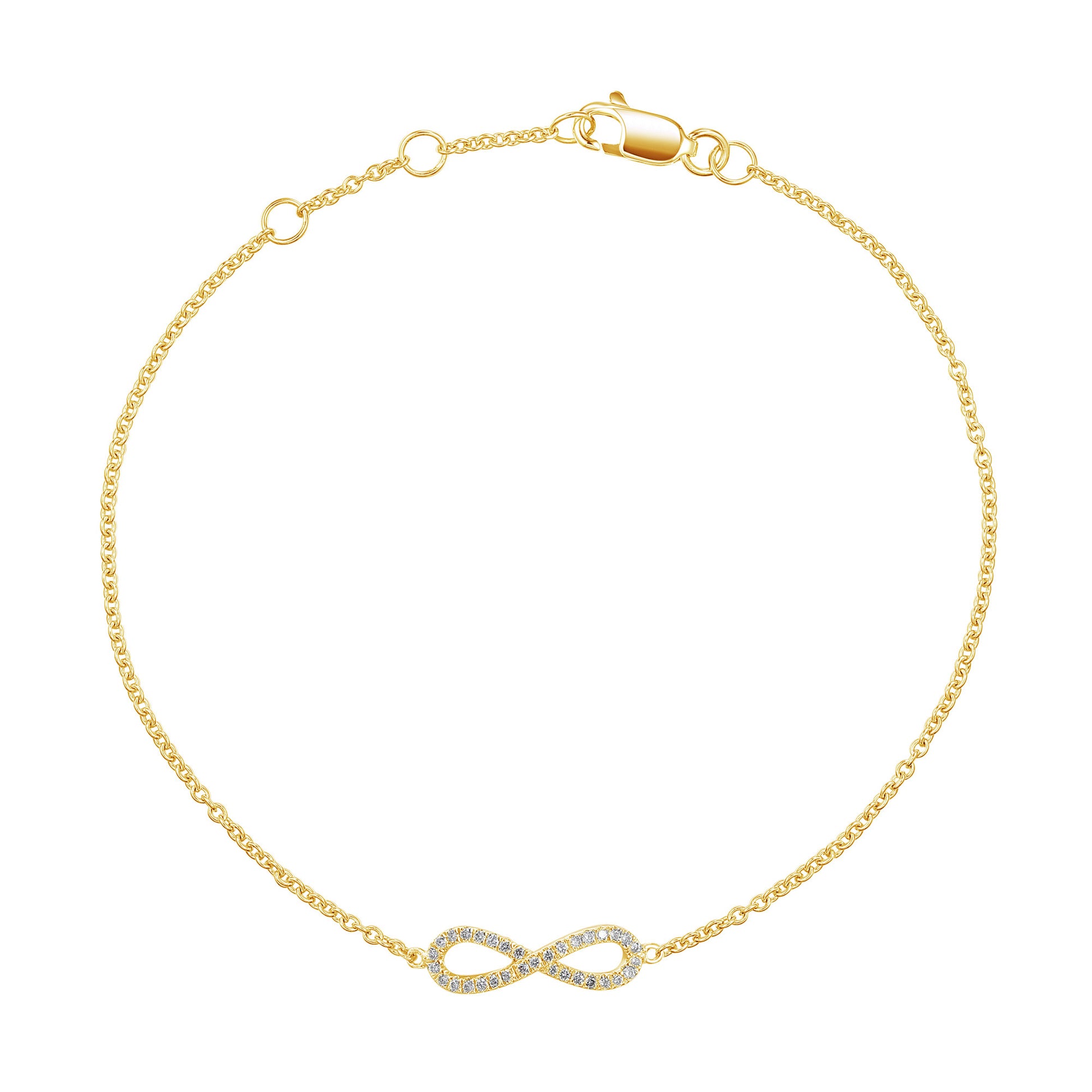 Micro Set Round Brilliant Cut Diamond Assorted Bracelet