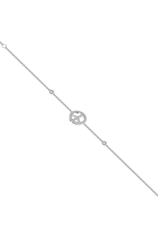 Micro Set Round Brilliant Cut Diamond Infinity Bracelet