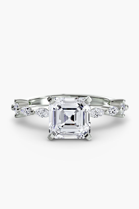 Solitaire with Eternity Pavé
