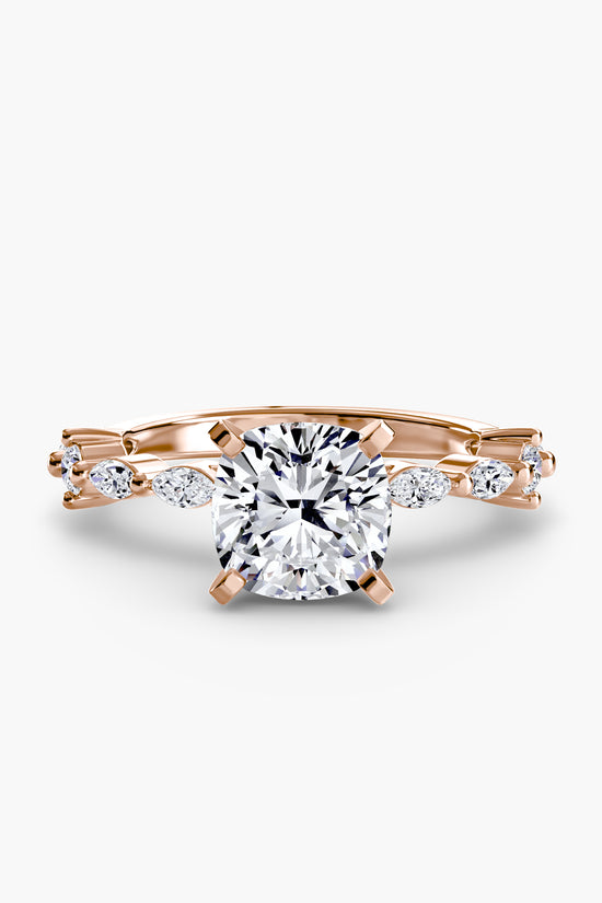 Solitaire with Eternity Pavé