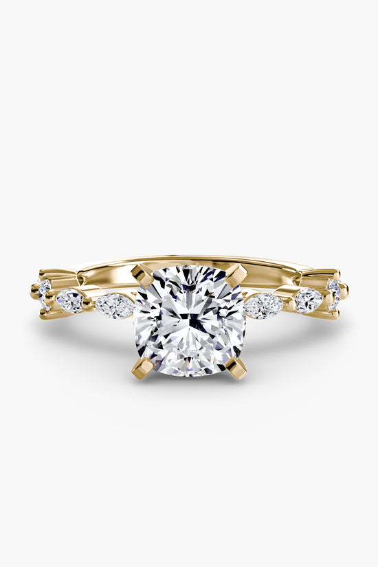 Solitaire with Eternity Pavé