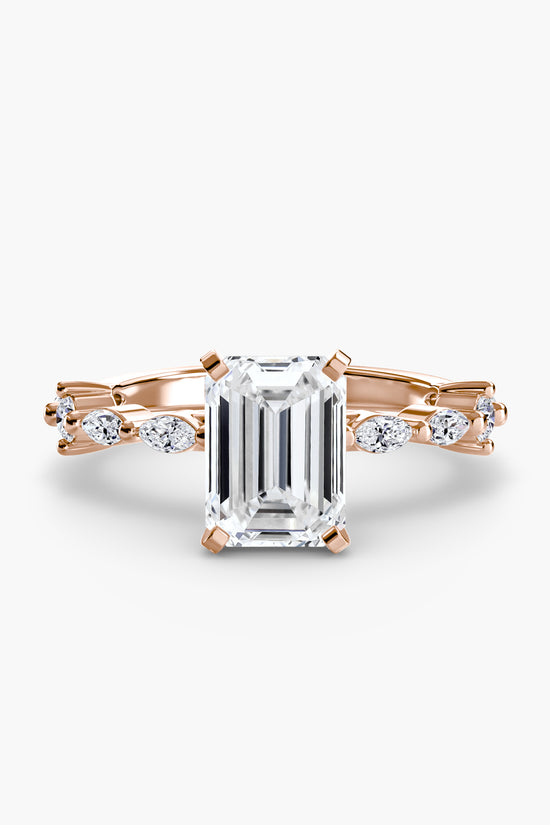 Solitaire with Eternity Pavé