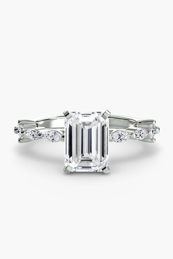 Solitaire with Eternity Pavé