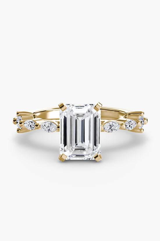 Solitaire with Eternity Pavé
