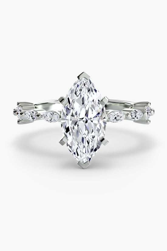 Solitaire with Eternity Pavé