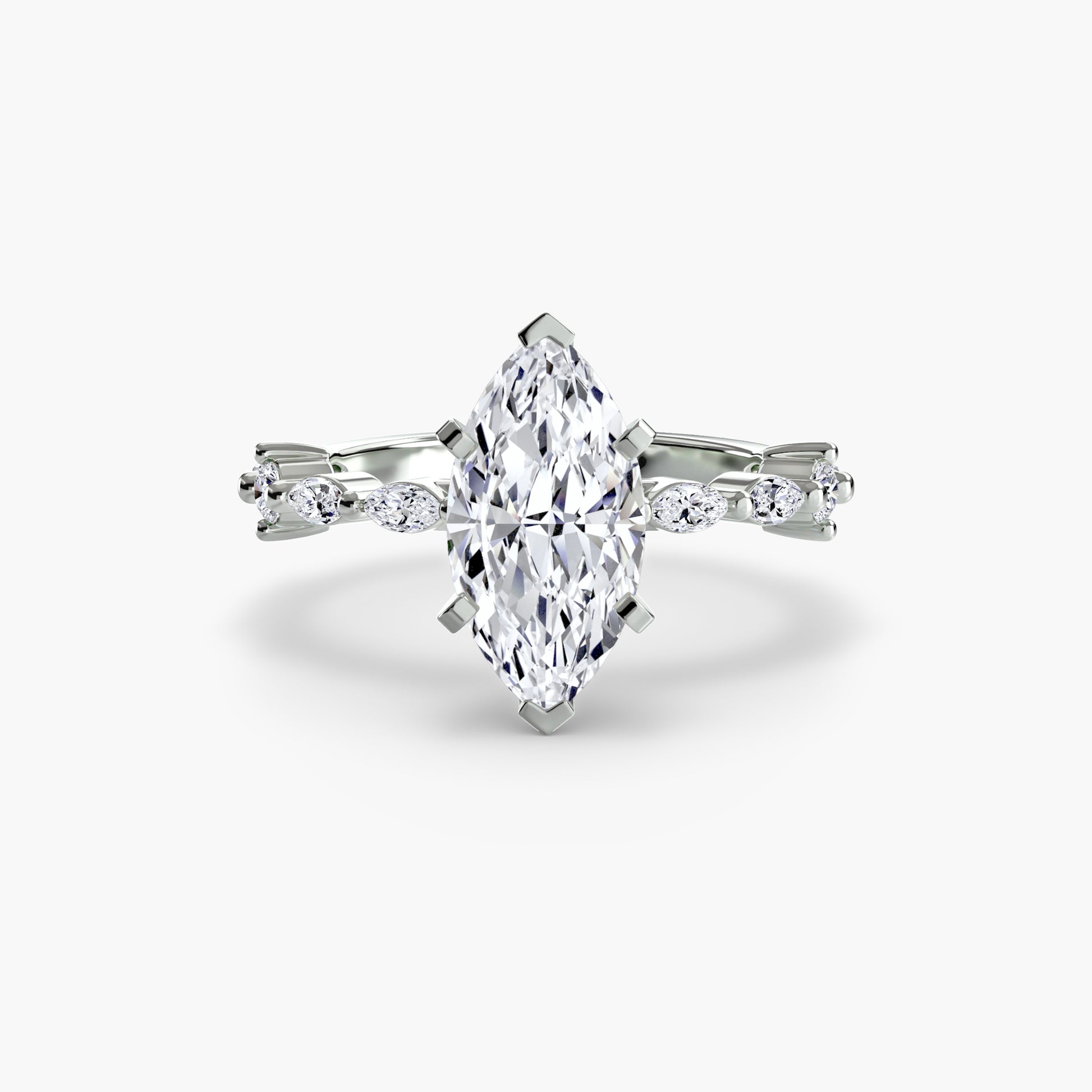 Solitaire with Eternity Pavé