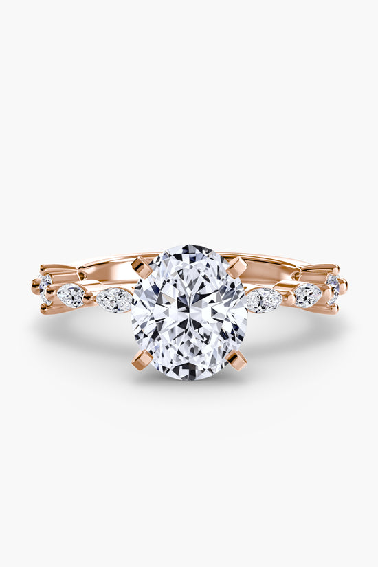 Solitaire with Eternity Pavé