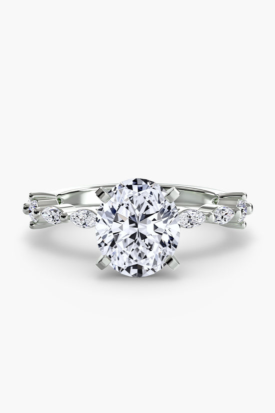 Solitaire with Eternity Pavé