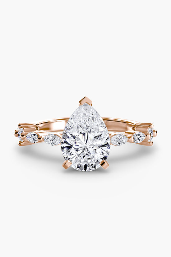 Solitaire with Eternity Pavé