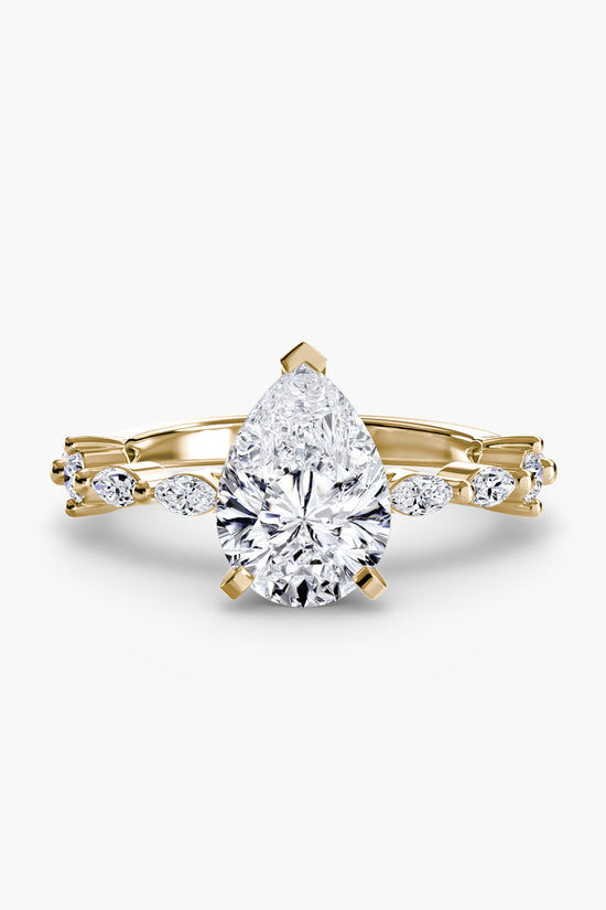 Solitaire with Eternity Pavé