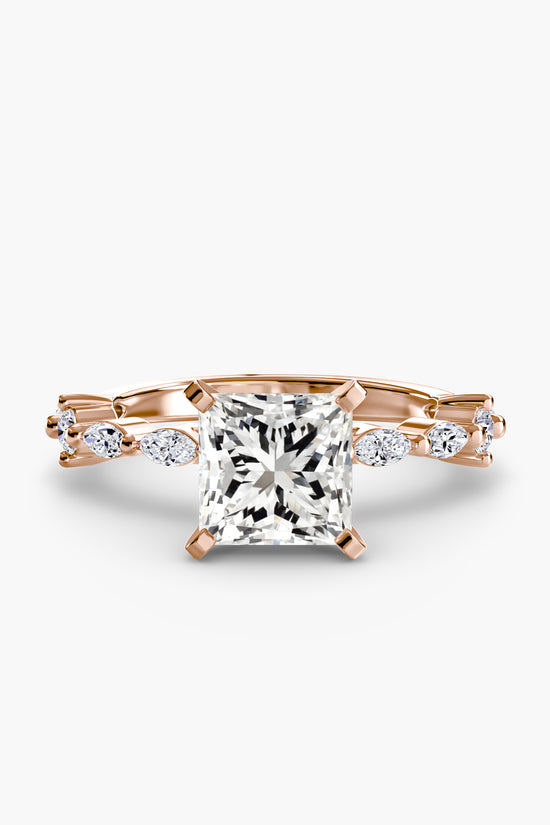 Solitaire with Eternity Pavé