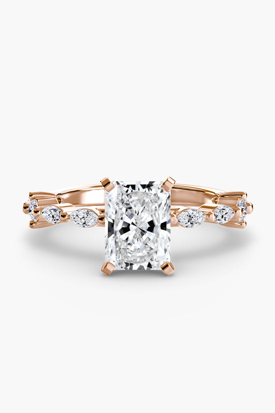 Solitaire with Eternity Pavé