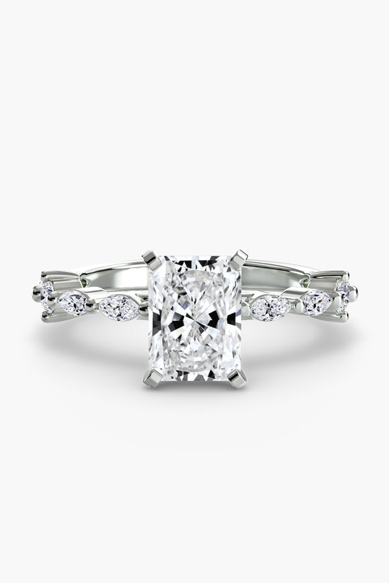 Solitaire with Eternity Pavé
