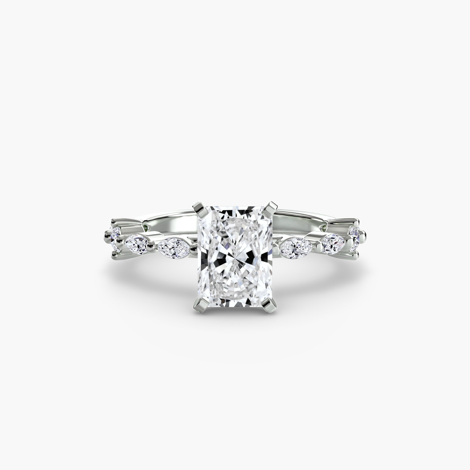 Solitaire with Eternity Pavé