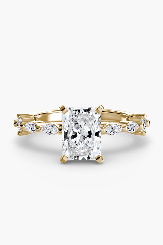 Solitaire with Eternity Pavé