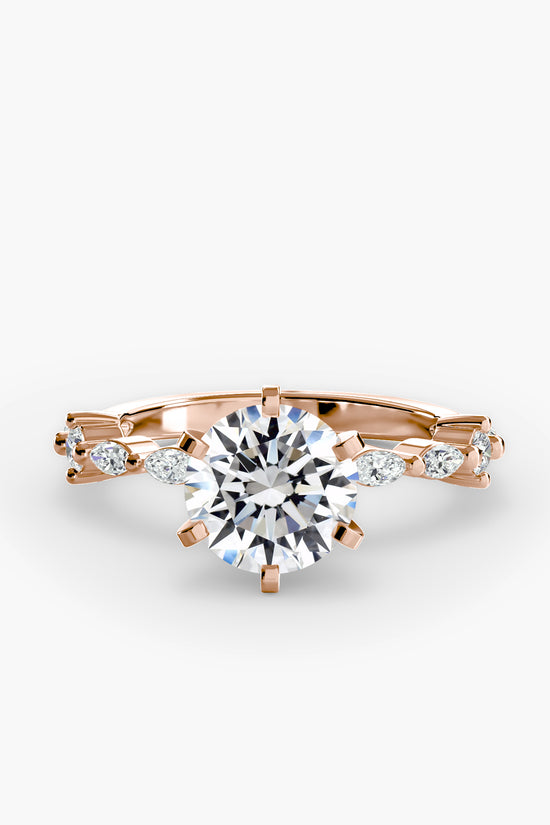 Solitaire with Eternity Pavé