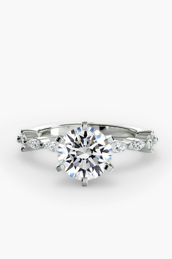 Solitaire with Eternity Pavé
