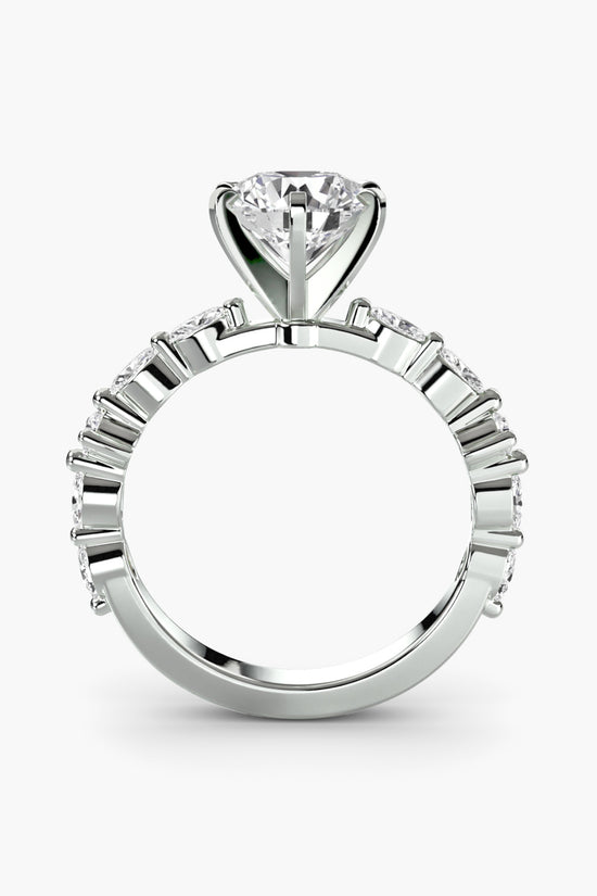 Solitaire with Eternity Pavé