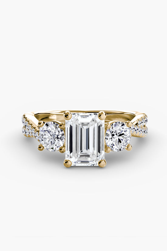 Three-Stone with Pavé Band 2