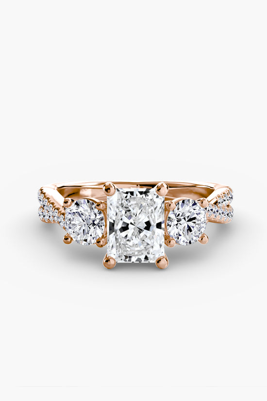 Three-Stone with Pavé Band 2