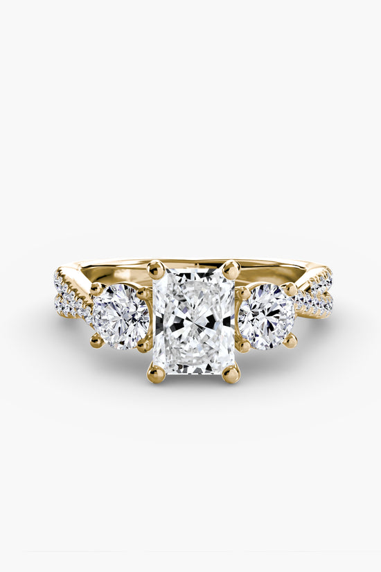 Three-Stone with Pavé Band 2