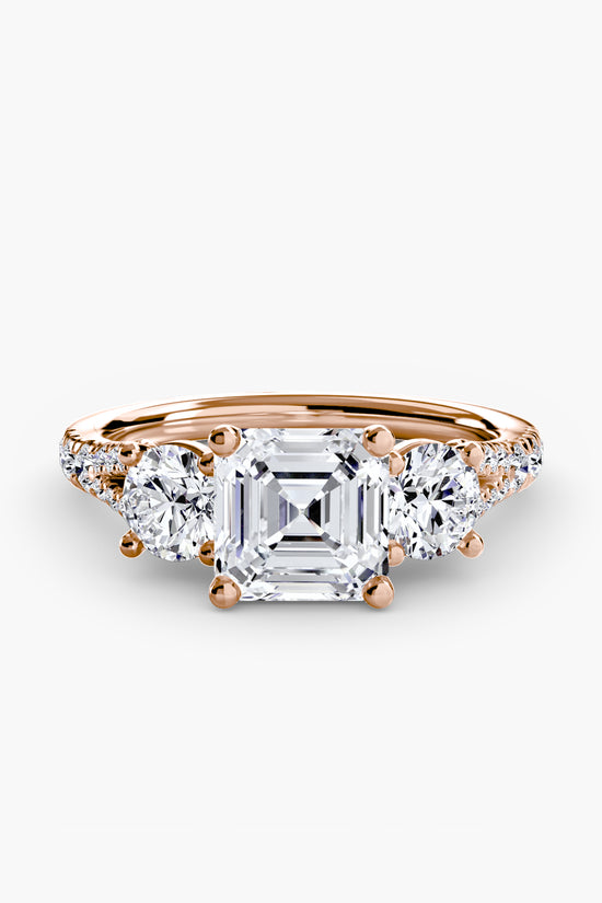 Three-Stone with Pavé Band 3