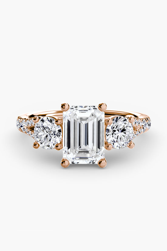 Three-Stone with Pavé Band 3
