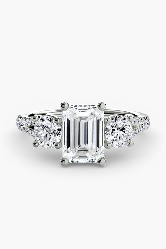 Three-Stone with Pavé Band 3