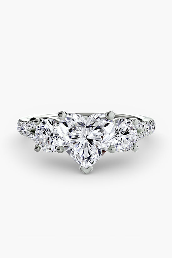 Three-Stone with Pavé Band 3