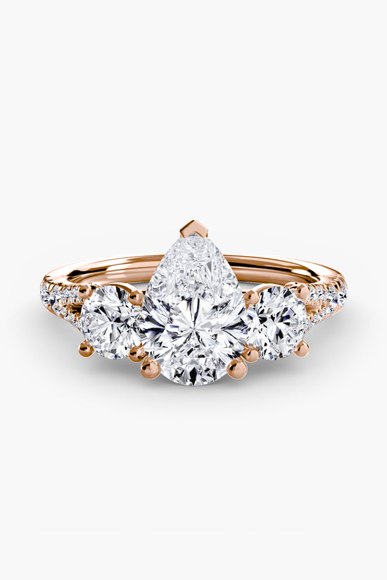 Three-Stone with Pavé Band 3
