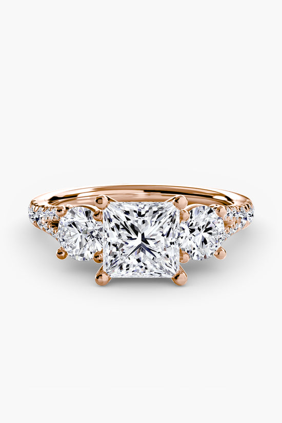 Three-Stone with Pavé Band 3