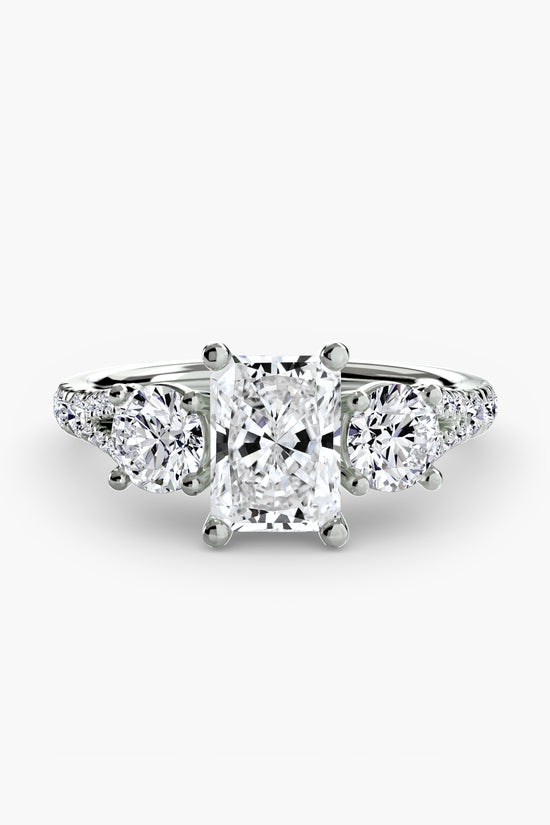 Three-Stone with Pavé Band 3