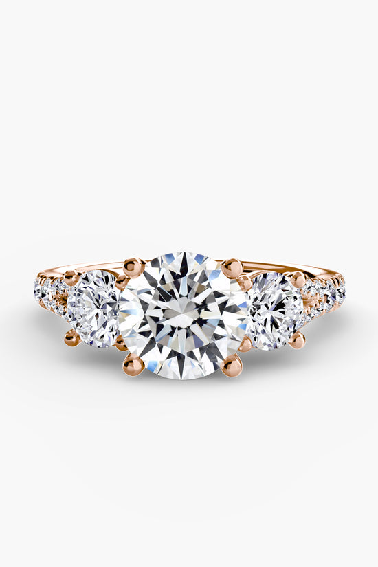 Three-Stone with Pavé Band 3