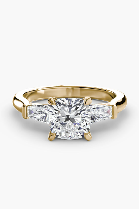 Three-Stone Ring (Baguette Side Stones)