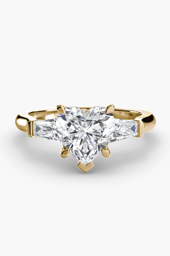 Three-Stone Ring (Baguette Side Stones)