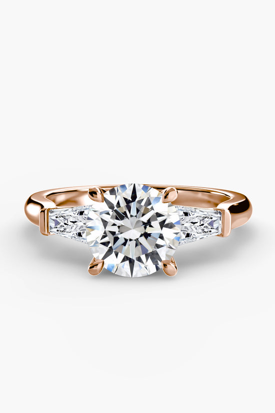 Three-Stone Ring (Baguette Side Stones)