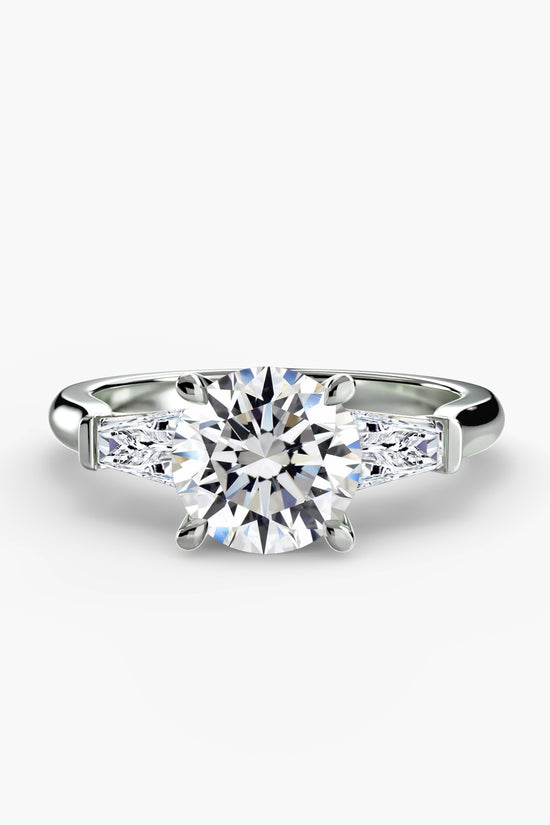 Three-Stone Ring (Baguette Side Stones)