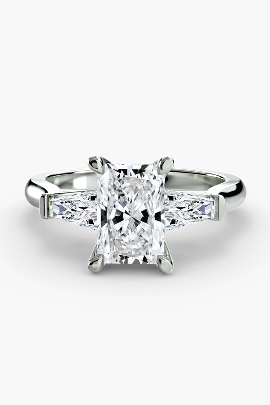 Three-Stone Ring (Baguette Side Stones) 2