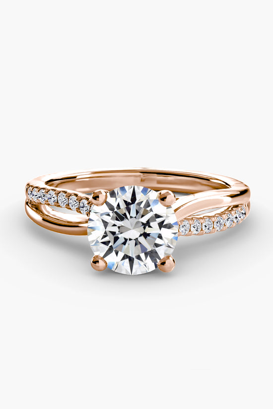 The Split Shank Pavé Solitaire