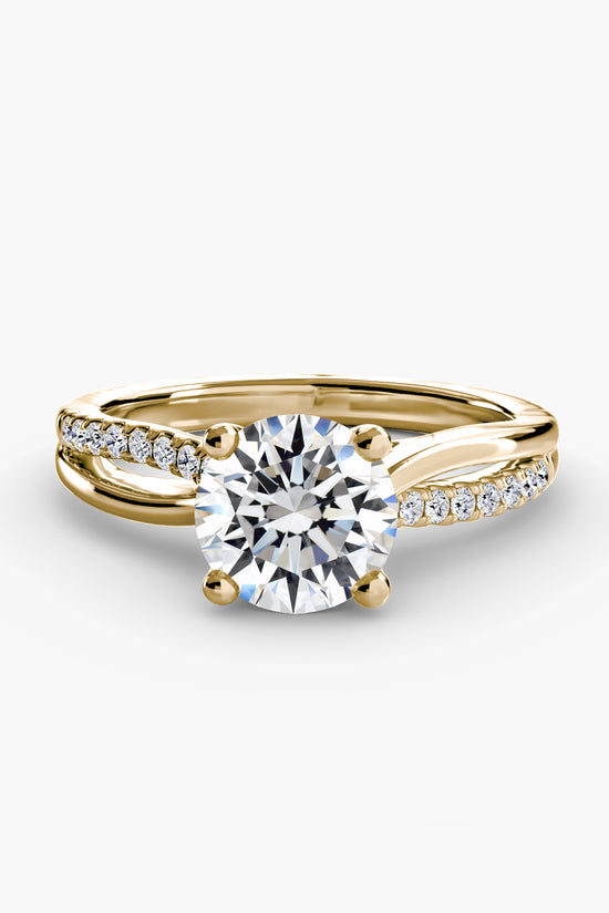 The Split Shank Pavé Solitaire
