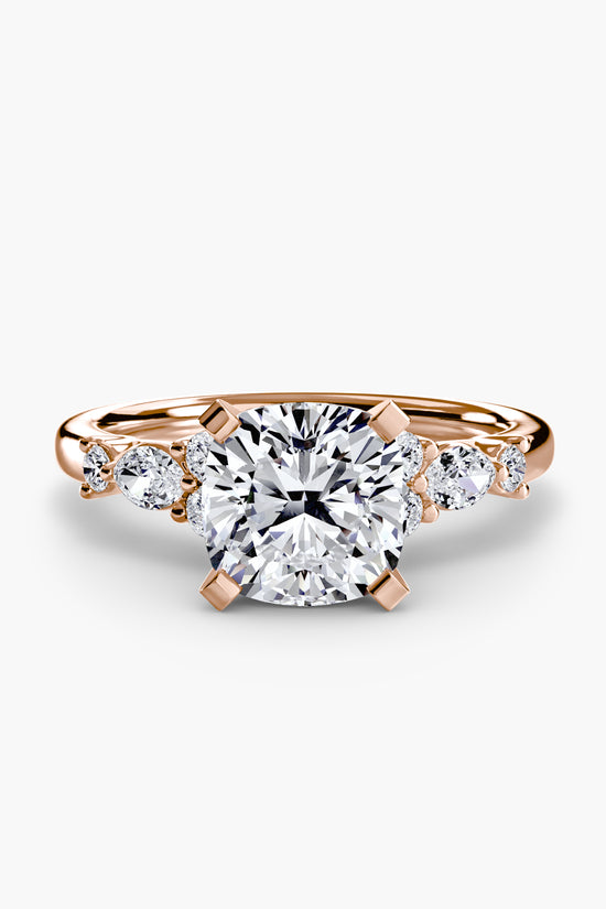 The Floral Accent Solitaire