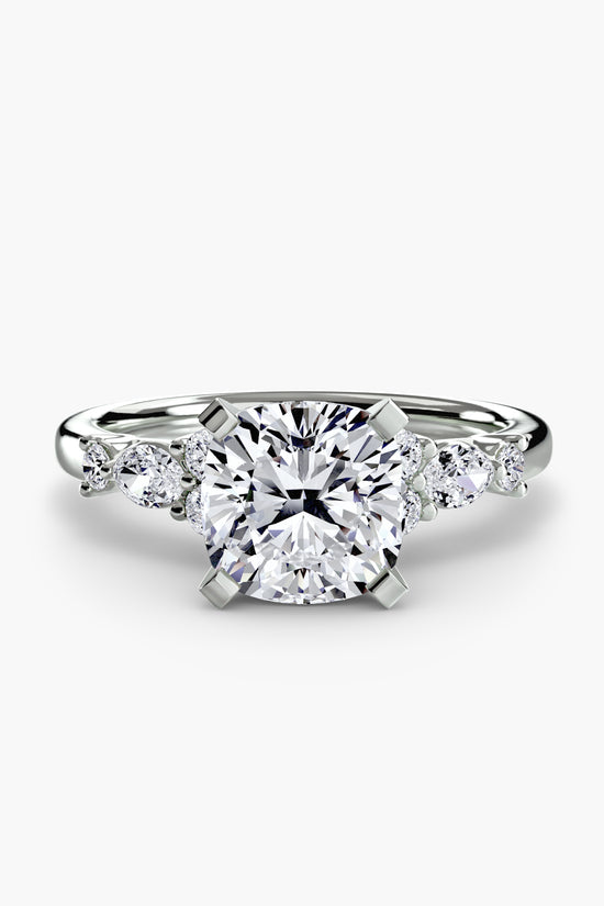 The Floral Accent Solitaire