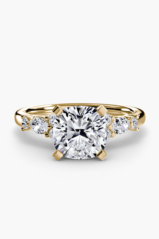 The Floral Accent Solitaire