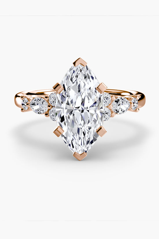 The Floral Accent Solitaire